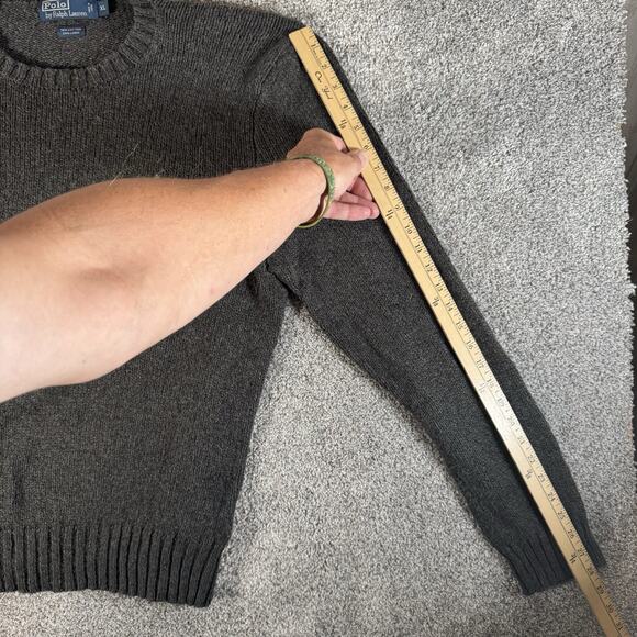 Polo Ralph Lauren Knit Sweater XL Linen Blend Academia Old Money Quiet Luxury - Picture 3 of 10